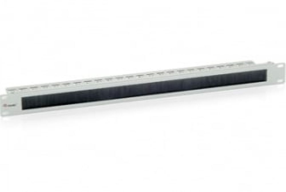 Equip 327411 19 inch cable management panel with brush [1U Black]