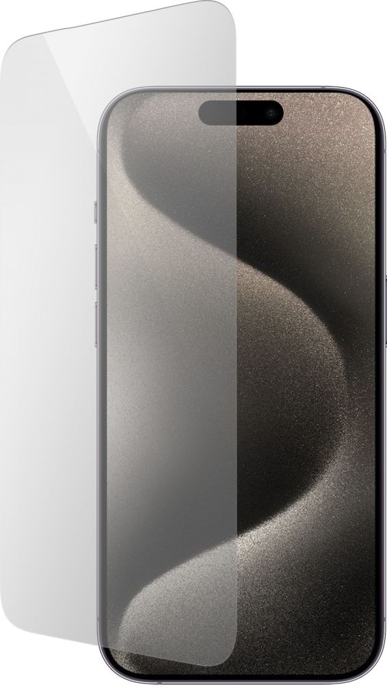 Mobiparts Tempered Glass Screen Protector Kenmerken: Tempered Glass Screen Protector voor Apple iPhone 15 Pro Gemaakt van gehard glas, beschermt tegen