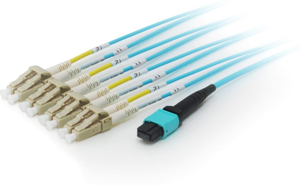 Equip MTP/LC Trunk Fiber Patch Cord OM4 M/M 15.00m Polybeutel