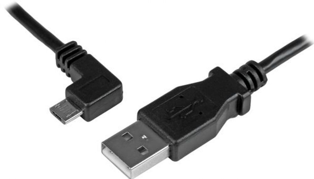 StarTech.com 0.5 m Micro-USB Oplaad en sync kabel MM - linksgehoekte Micro-USB
