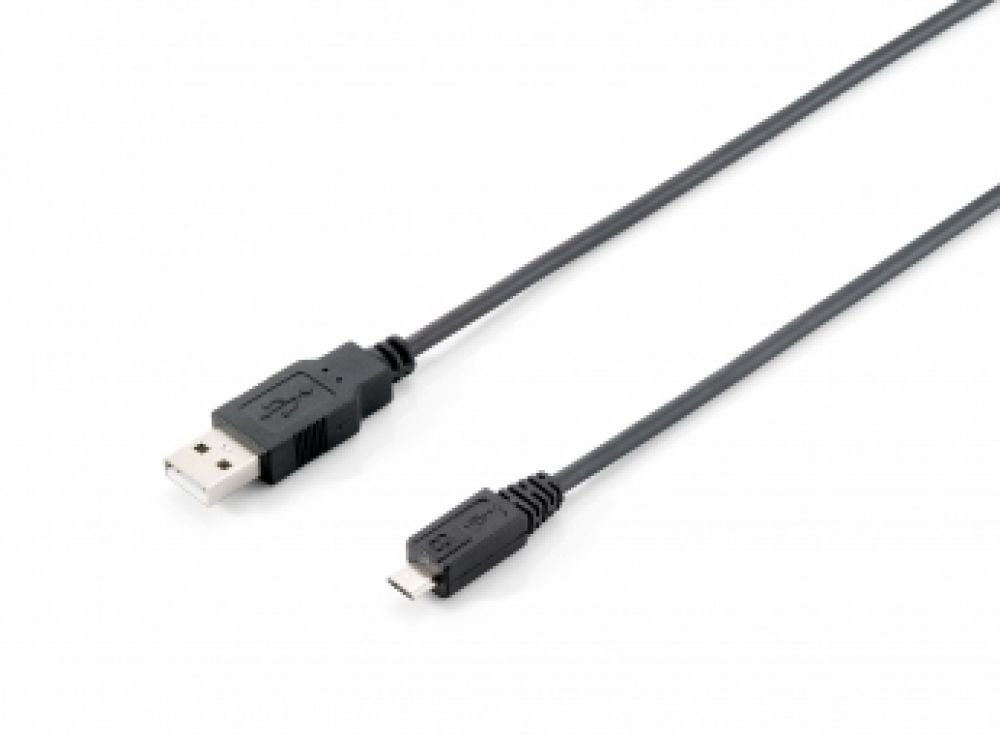 Equip 128594 USB 2.0 Cable [1m, A/M -> Micro B/M, black]
