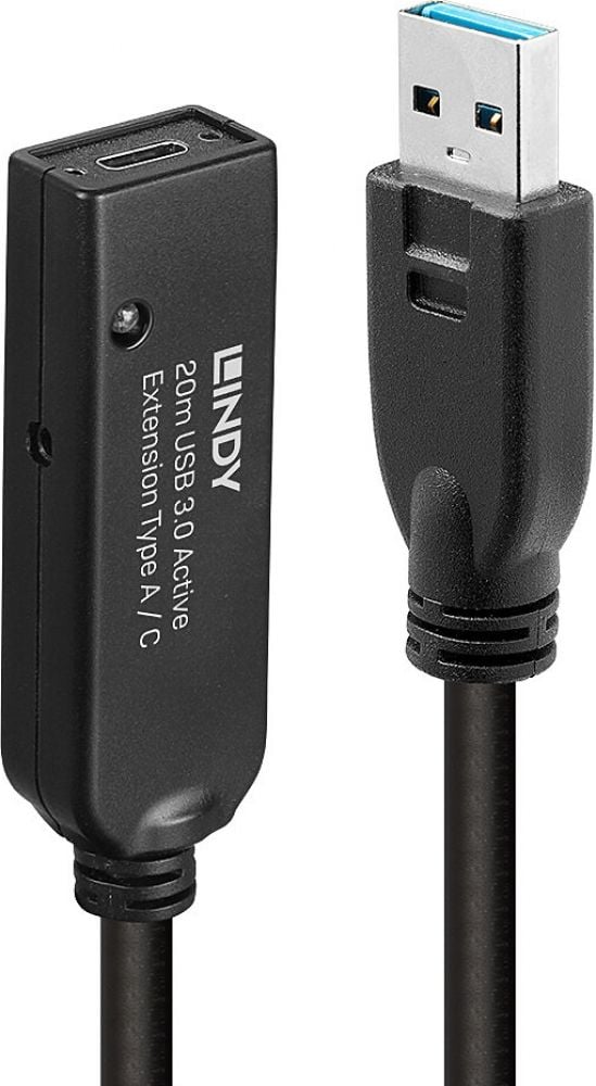 LINDY 20m USB 3.0 Aktivverlängerung Type A an C