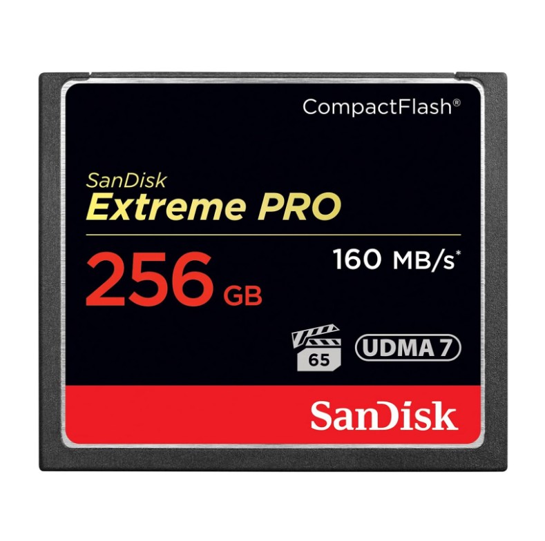 SanDisk Extreme PRO CF Cards 256GB - Flashgeheugenkaart