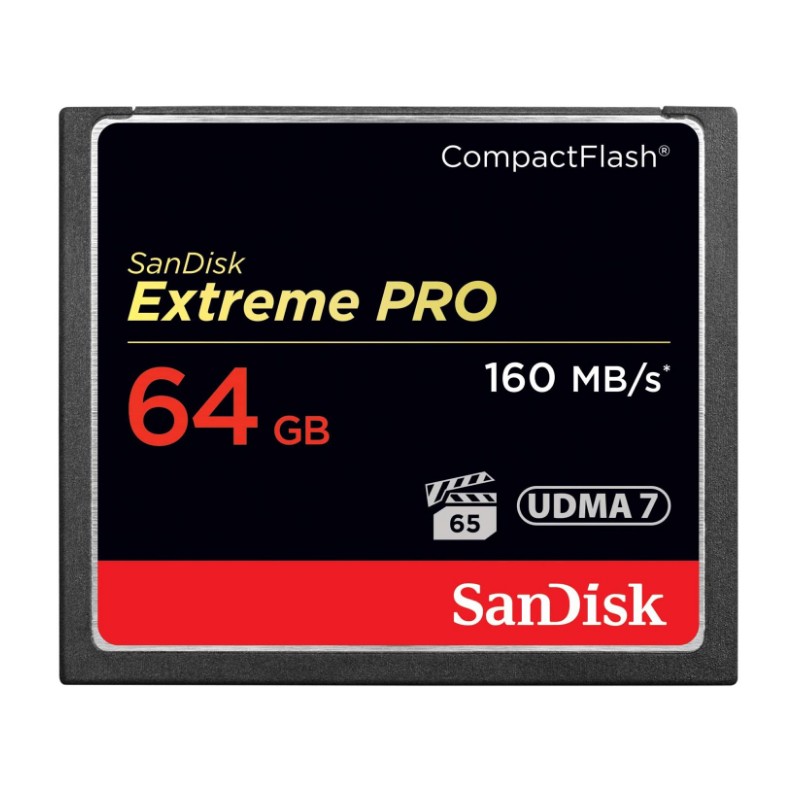 SanDisk Extreme PRO CF Cards 64GB - Flashgeheugenkaart