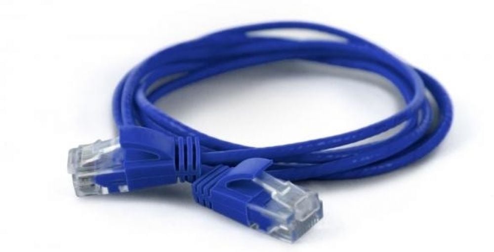 Wantec Patchkabel UTP CAT6a d=2,8mm 0,10m blauw