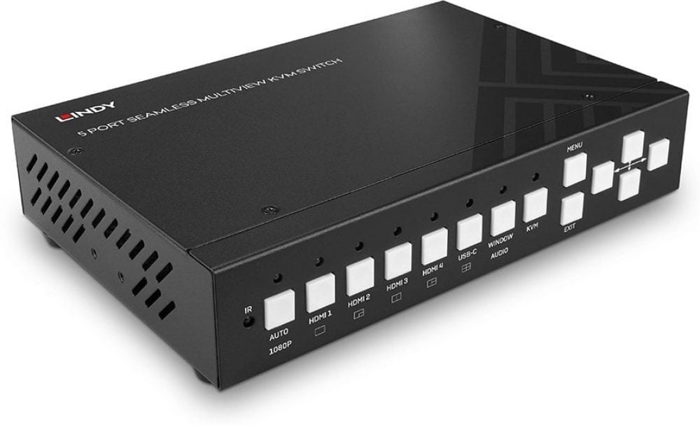 Lindy 5 Port Seamless Multiview KVM Switch