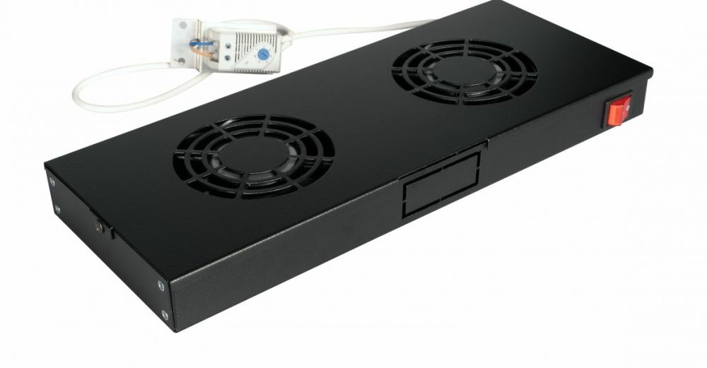 Equip Lüftermodul 19" voor Serverschränke, 4xLüfter RAL9005
