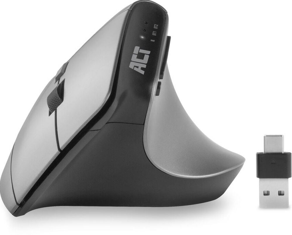 ACT Draadloze ergonomische muis - BT en RF
