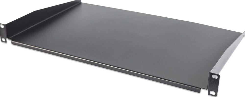 Intellinet 19" legplanken 300mm Frontmont. n. perforiert zw