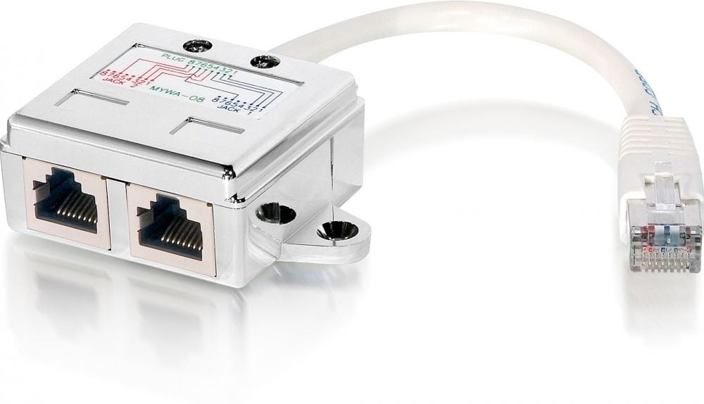 Equip 127603 RJ45 Splitter [15cm, 8P8C Plug -> 2x 8P4C jack, shielded]