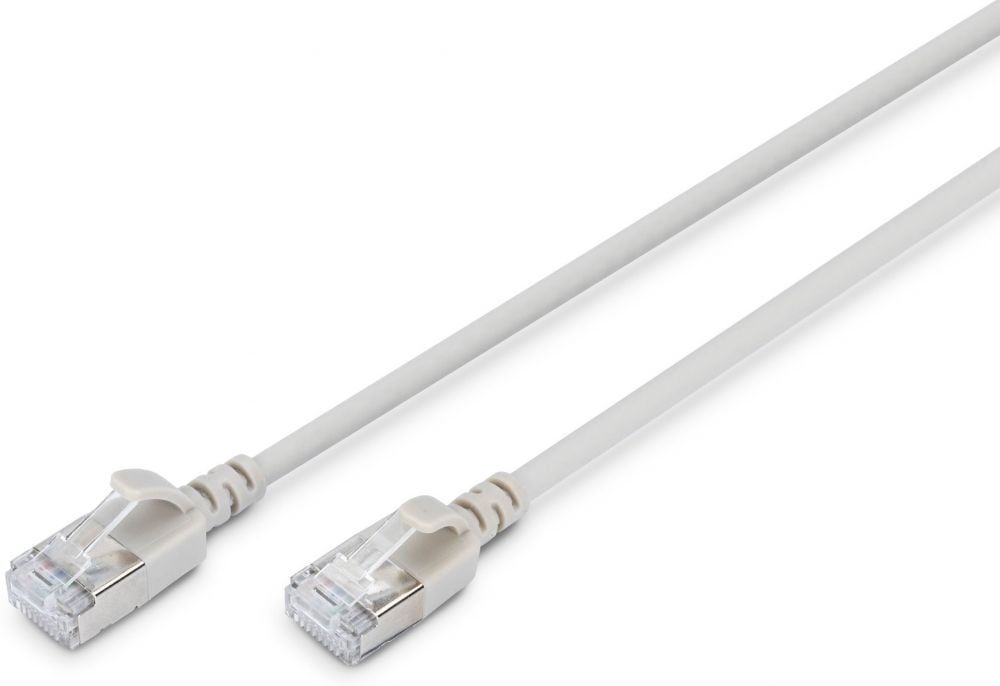 DIGITUS Patchkabel CAT 6A F/FTP Slim 3,00m grijs