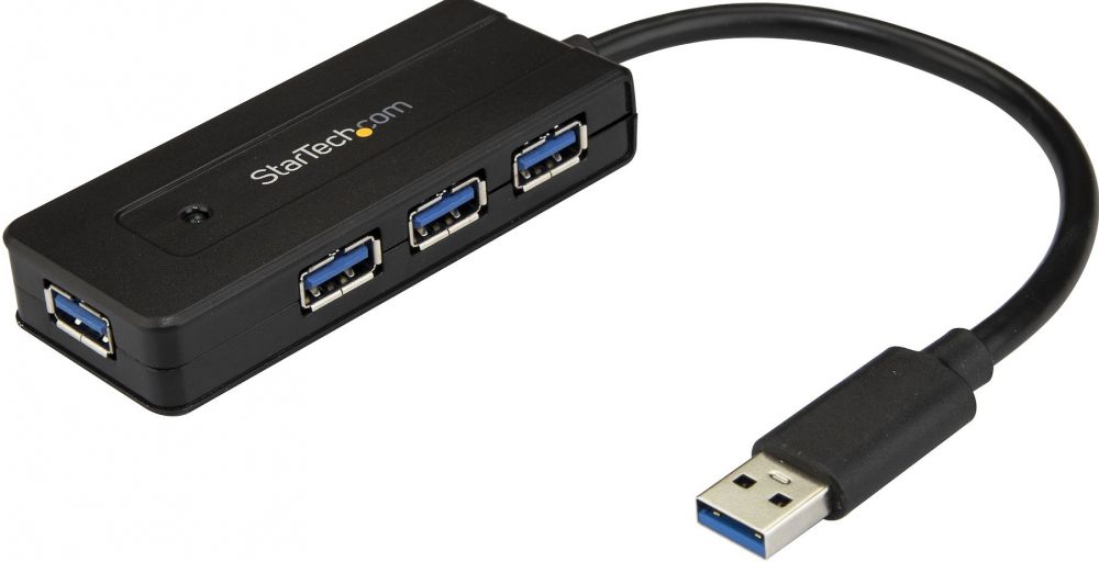 StarTech.com 4 poorts USB 3.0 hub - mini hub met oplaadpoort