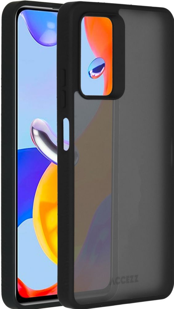 Accezz Rugged Frosted Backcover Xiaomi Redmi  Note 11 Pro - Zwart
