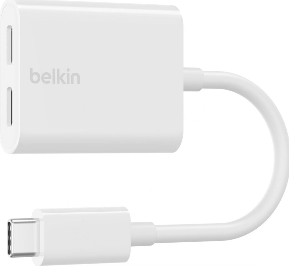 Belkin Connect Audio + Charge - USB-C naar USB-C-koptelefoon-laadadapter