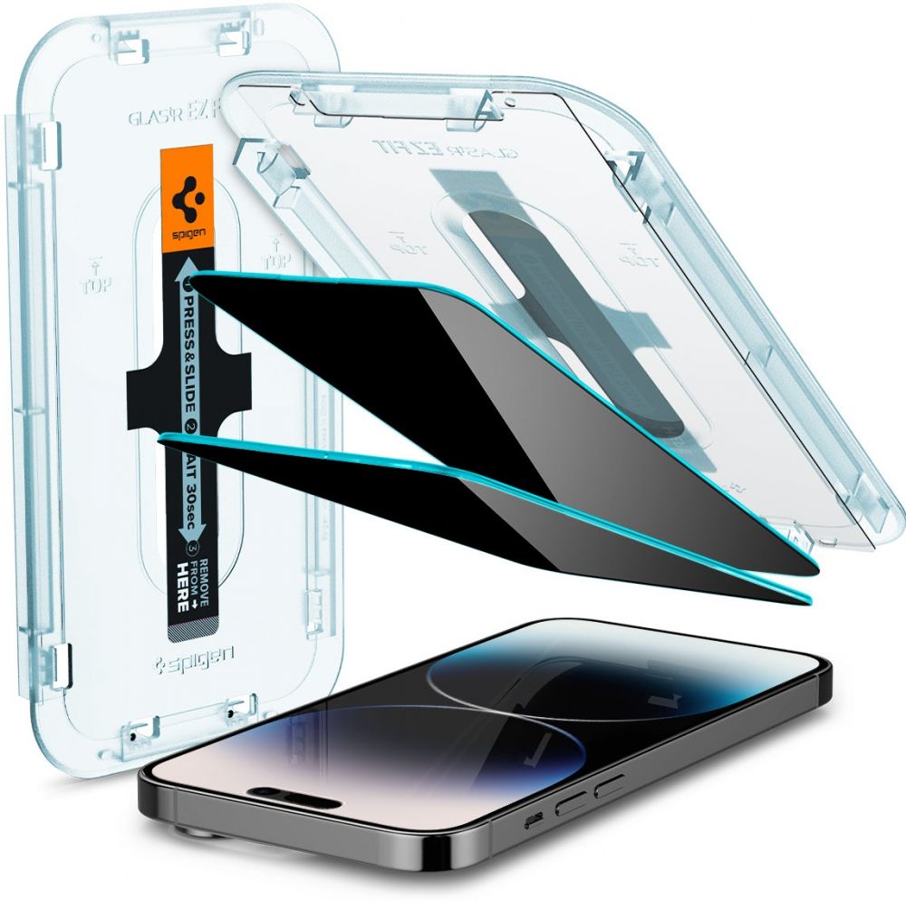 Spigen EZ Fit GLAS.tR - Schermbeschermer voor mobiele telefoon
