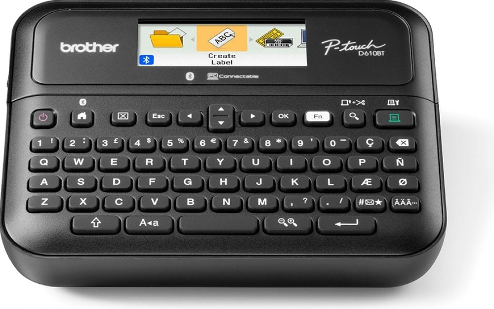 print Brother P-Touch D610BTVP TZe / 3,5 - 24 mm