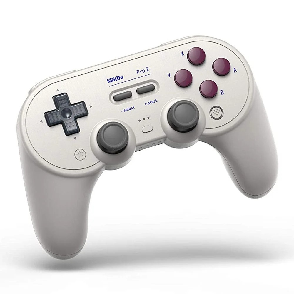 8Bitdo Pro 2 Grijs Bluetooth/USB Gamepad Analoog/digitaal Nintendo Switch, Nintendo Switch Lite, PC, iOS