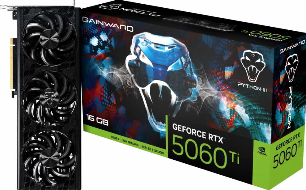 Gainward GeForce RTX 5060 Ti Python III 16GB - Videokaart