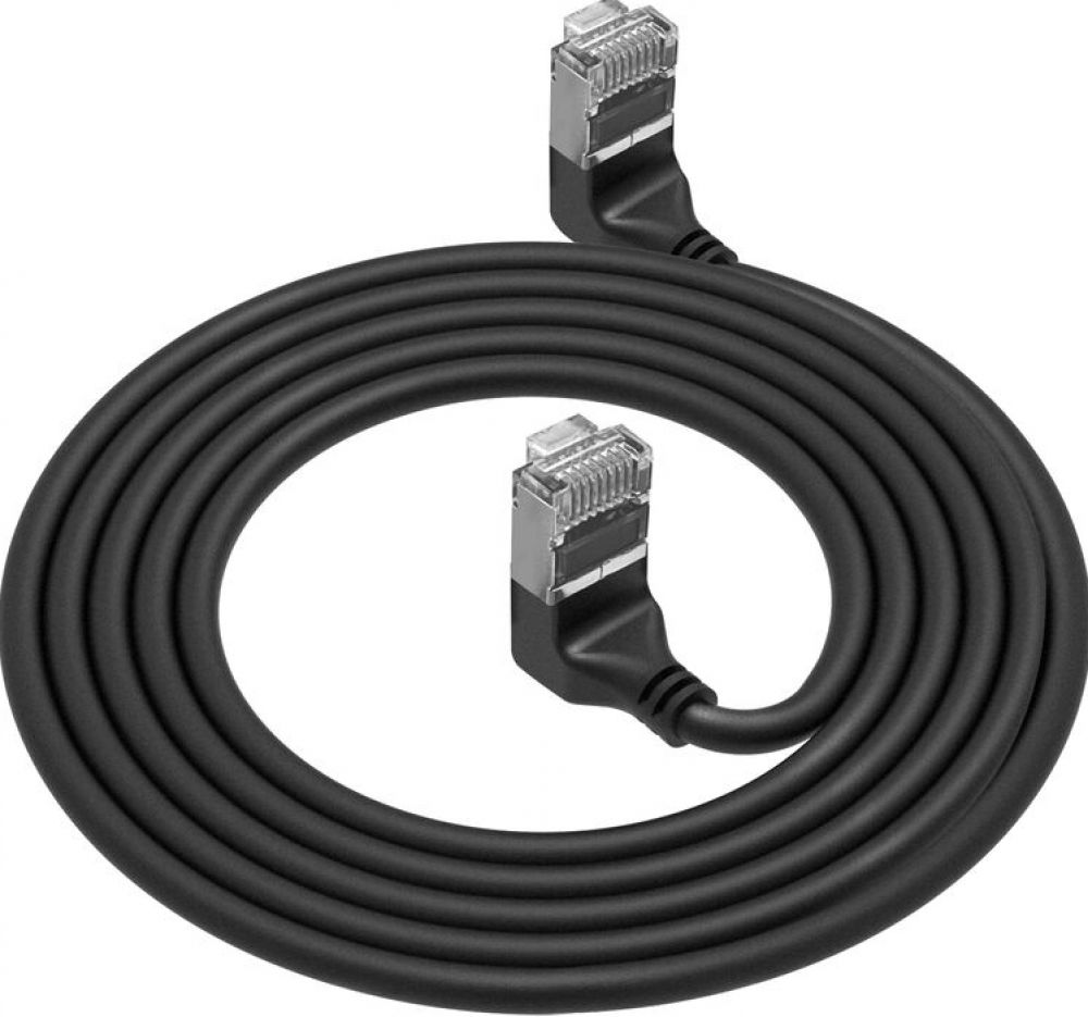 CAT6A UFTP SL U/U-ANG BK 2.00M. 1 stk