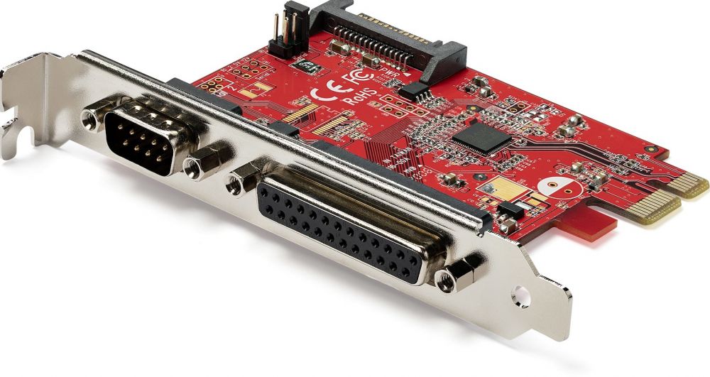 StarTech.com PCIe Kaart met Seriële en Parallelle Poort - PCI Express Combo Adapterkaart met 1x DB25 Parallelle Poort & 1x RS232 Serial Port