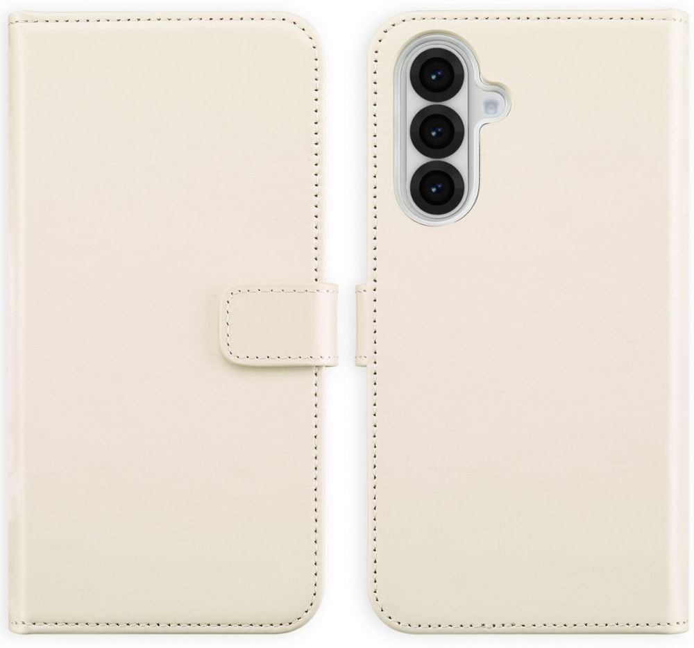 Selencia Echt Lederen Bookcase Samsung Galaxy A56 - Greige