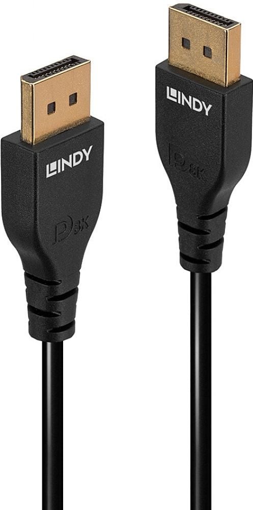 Lindy 0.5m Slim DisplayPort 1.4 Cable