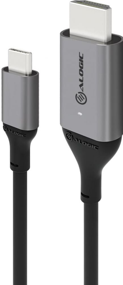 Alogic USB Kabel USB-C to HDMI M/M 2m 4K 60Hz grau
