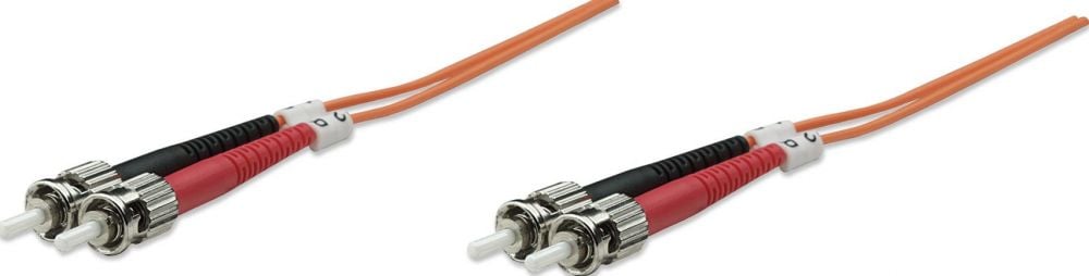 Intellinet LWL aansluitkabel ST/ST 1m Multimode OM1 oranje