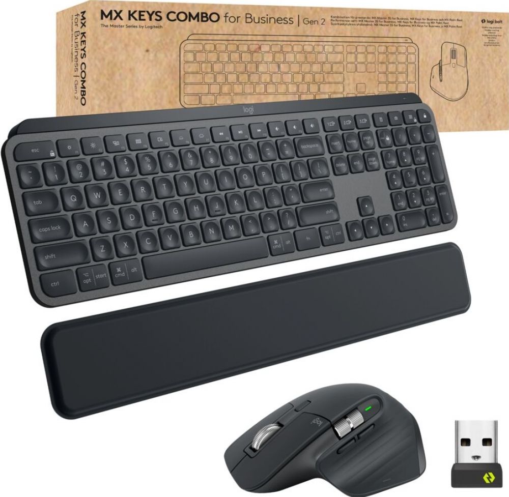 Logitech MX Keys Combo for Business - Toetsenbord en muis set