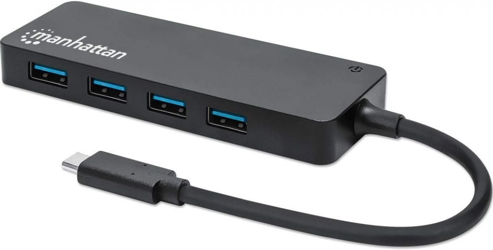 Manhattan 4-Port USB 3.2 Gen 1 Hub C-stekker auf 4x A-verloop stekker