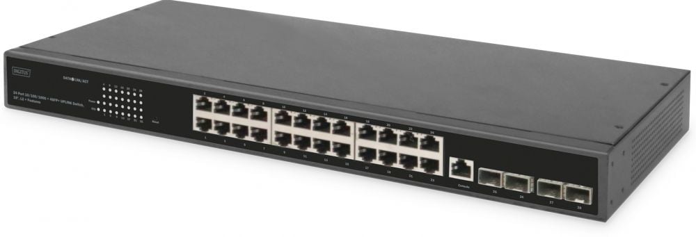 DIGITUS Switch 24-Port Gigabit schwarz