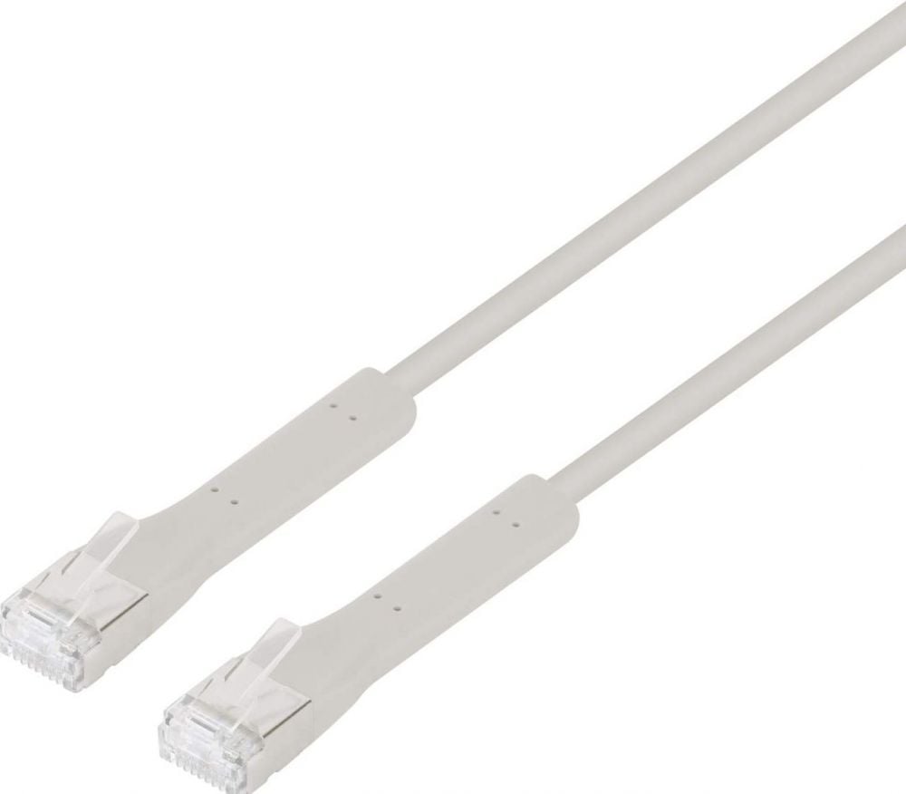 INTELLINET Patchkabel Flexi Cat6a F/FTP 0.5m 10G koper grijs