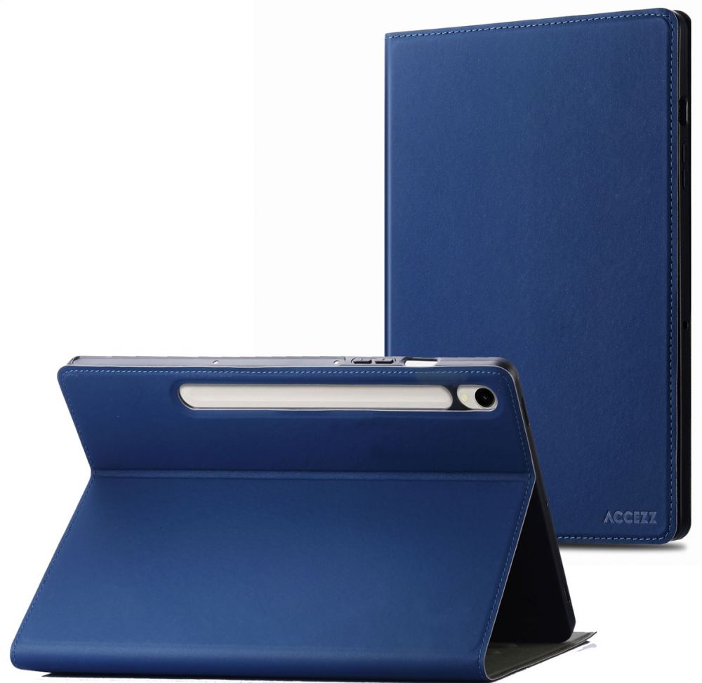 Accezz Classic Tablet Case Samsung Galaxy Tab S10 Ultra / Tab S9 Ultra - Donkerblauw