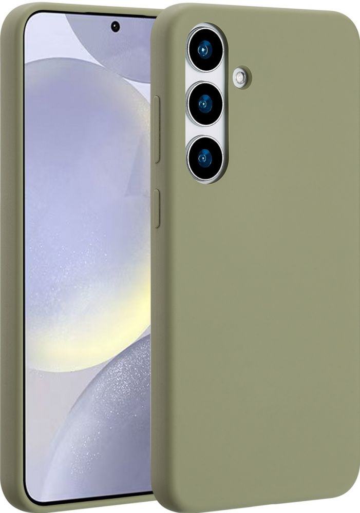 Accezz Liquid Silicone Backcover met MagSafe Samsung Galaxy S24 Plus - Cooper Green