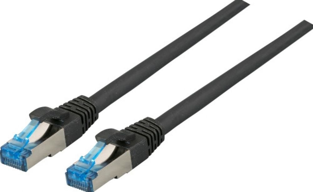 EFB RJ45 Patchkabel S/FTP,Cat.6A,Cat7 TPE superflex,0.15m,zwart