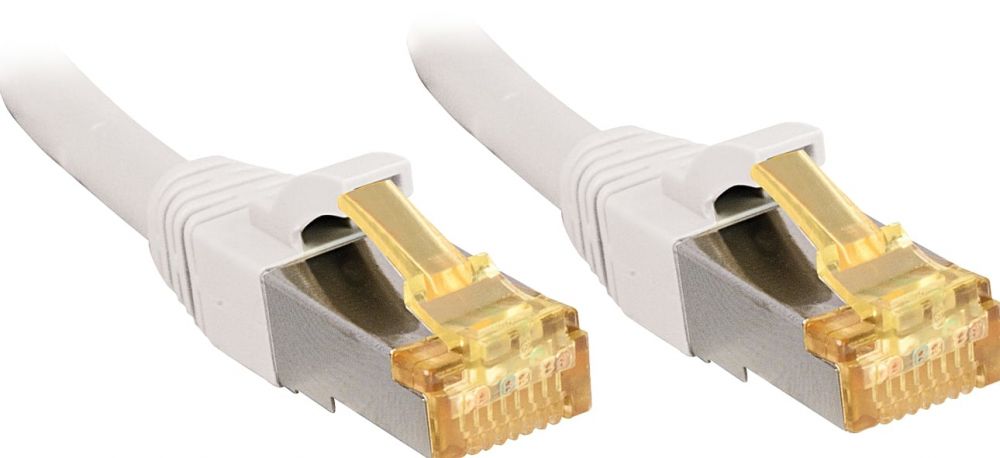 Lindy Patchkabel Cat6A S/FTP LSOH Cat7 Rohkabel wit 3.00m
