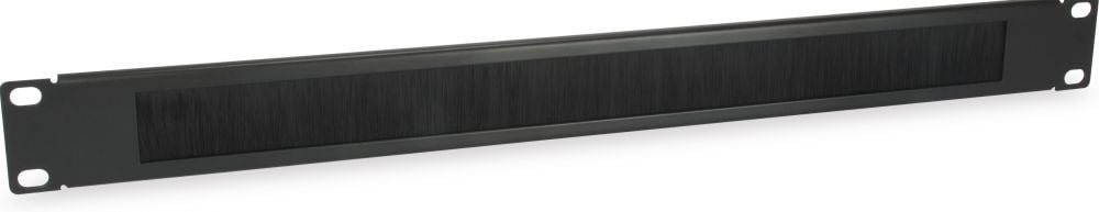 Equip 19" Kabelgoot 1HE met BÃ¼rsteneinsatz zwart
