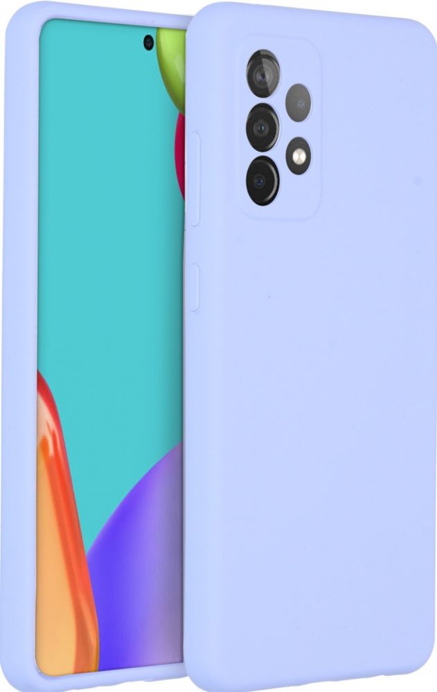 Accezz Liquid Silicone Backcover Samsung Galaxy A52(s) (5G/4G) - Paars