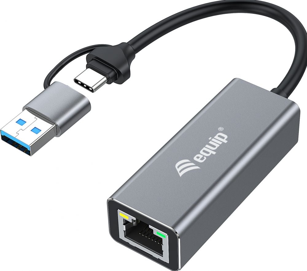 Equip 133495 USB-C naar 2,5 Gigabit Ethernet Adapter - Netwerkadapter