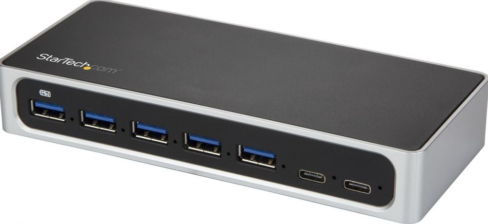 StarTech.com 7 Port USB-C Hub met Fast Charge poort - USB-C naar 5x USB-A 2x USB-C (USB 3.0 SuperSpeed 5Gbps)