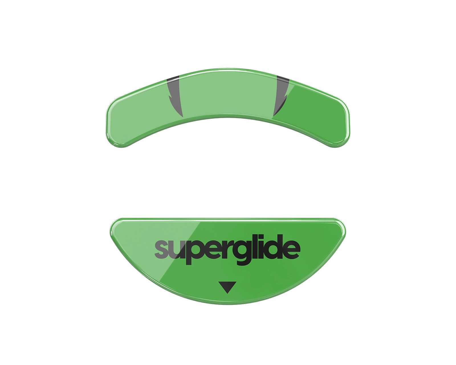 PULSAR Superglide Glas Skates for Razer Viper Mini Green - Muisvoeten