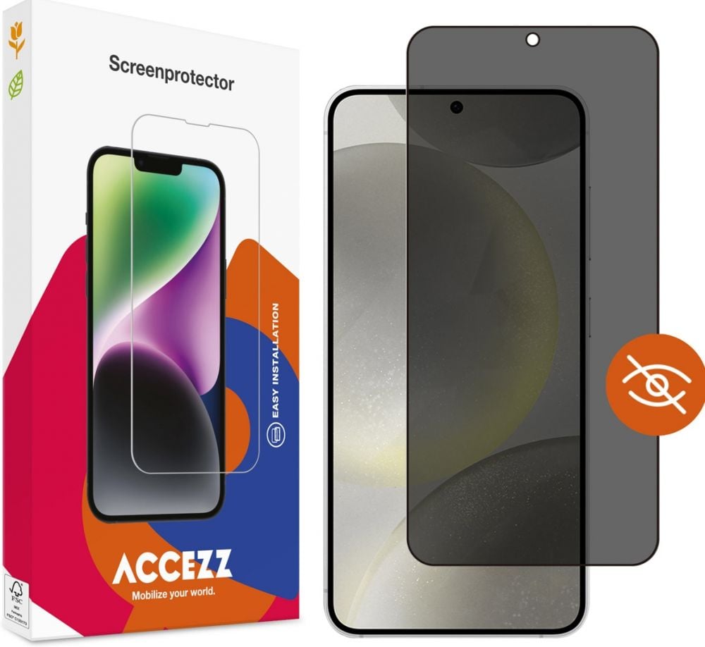 ACCEZZ Accezz Gehard Glas Privacy Screenprotector Samsung Galaxy S24 - Transparant