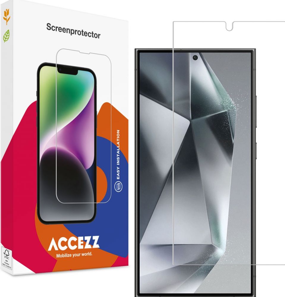 Accezz Gehard Glas Screenprotector Samsung Galaxy S24 Ultra - Transparant