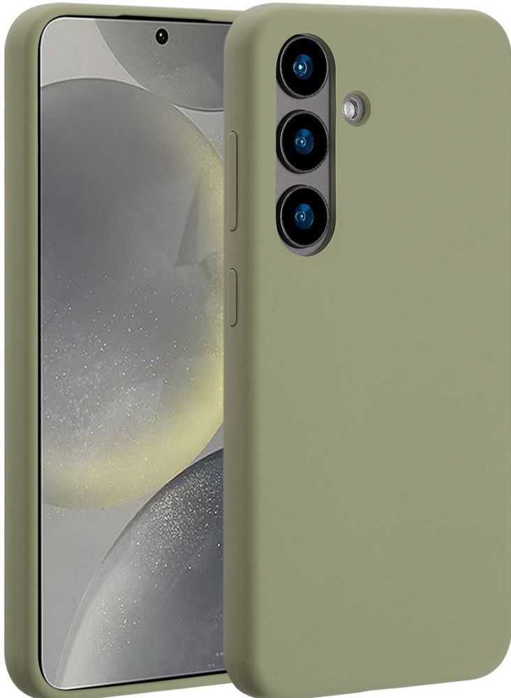 Accezz Liquid Silicone Backcover met MagSafe Samsung Galaxy S24 - Cooper Green
