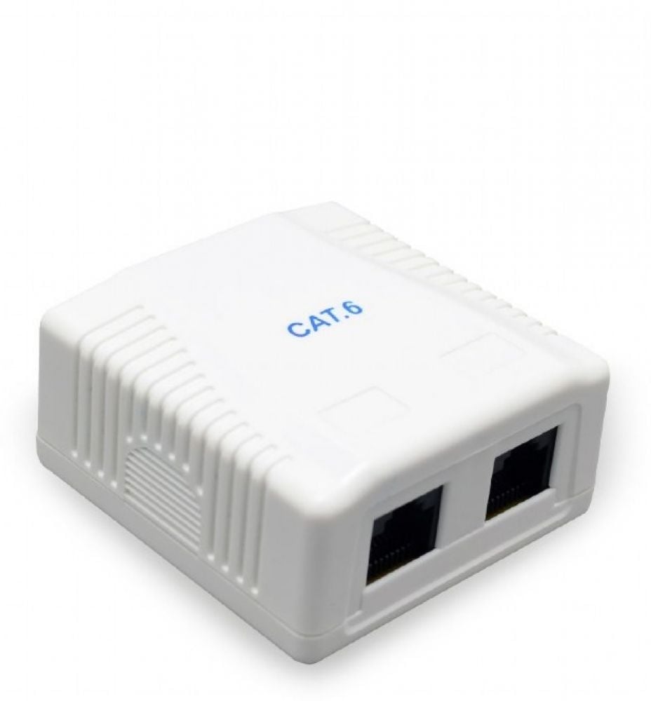 gembird CAT6 UTP 2-Port-Aufputzdose