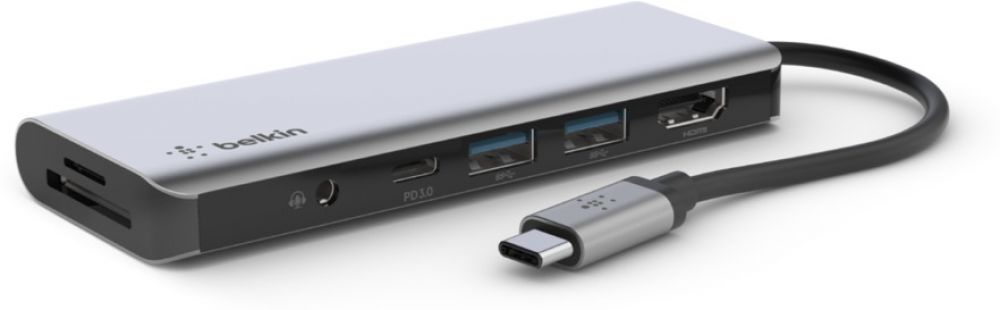 BELKIN Belkin CONNECT USB-C 7-in-1 Multiport Adapter - Dockingstation