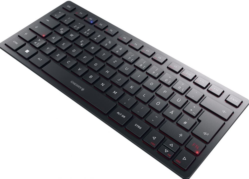 CHERRY TAS KW 9200 MINI Wireless DE-Layout schwarz