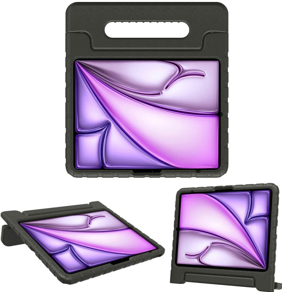 Accezz Kidsproof Backcover met handvat iPad Air 11 inch (2024) M2 - Zwart