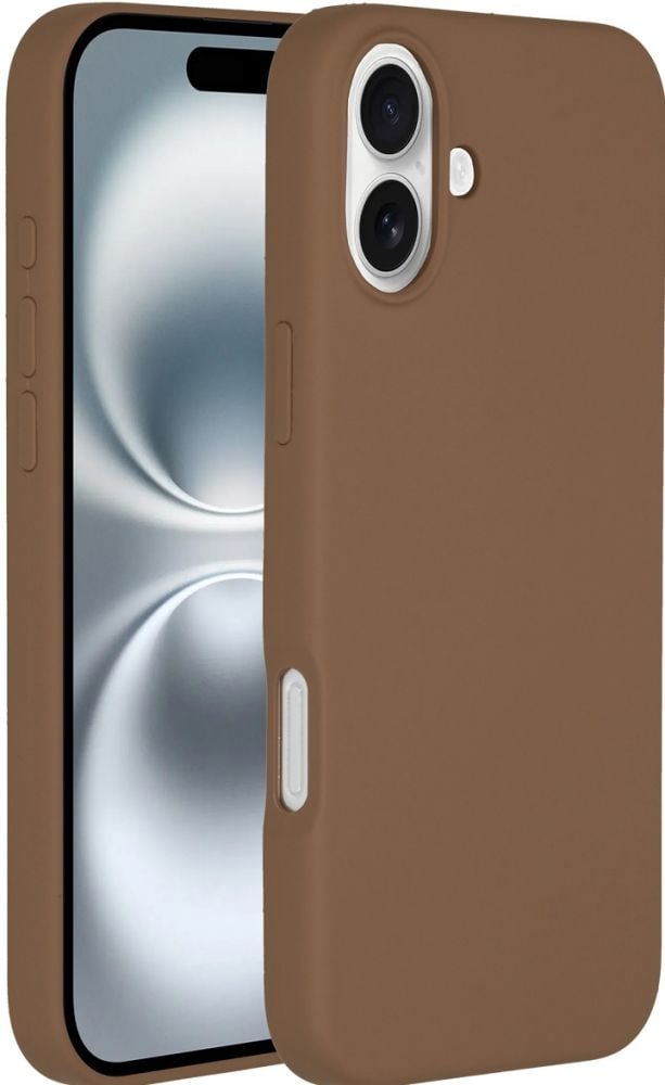 ACCEZZ Accezz Liquid Silicone Backcover met MagSafe iPhone 16 - Light Brown