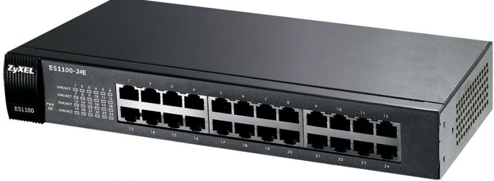 Switch ZyXEL 24x FE ES1100-24E Metall